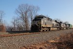 NS 8147 leads train 21E through MP116 at Cove PA